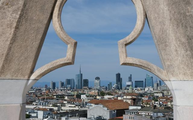 vue sur les toits de la ville de Milan