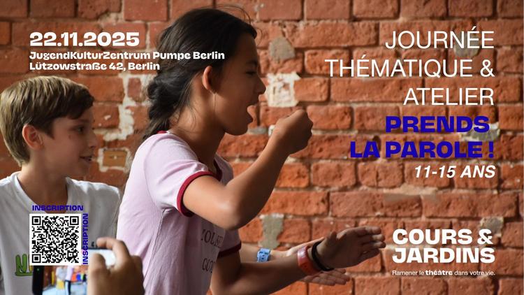 affiche évènement prends la parole