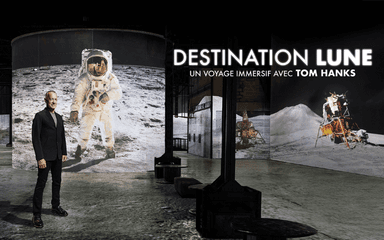 Destination Lune à l'Atelier des Lumières