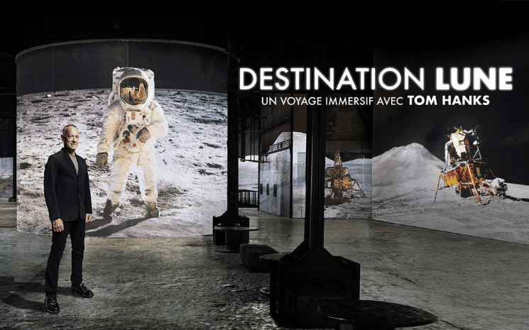 Destination Lune à l'Atelier des Lumières