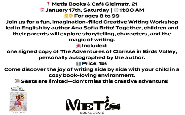 Affiche laboratoire créatif d'écriture en anglais