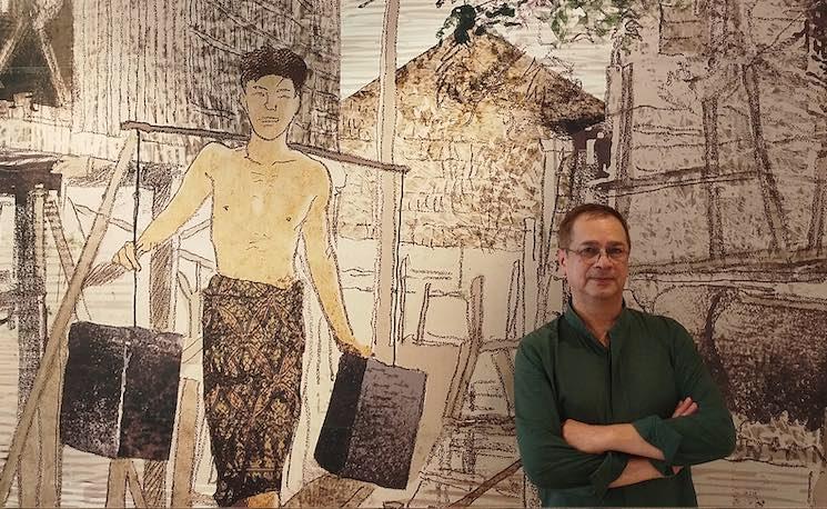 Séra expose à l’Institut français de Cambodge : le trait face à l’histoire