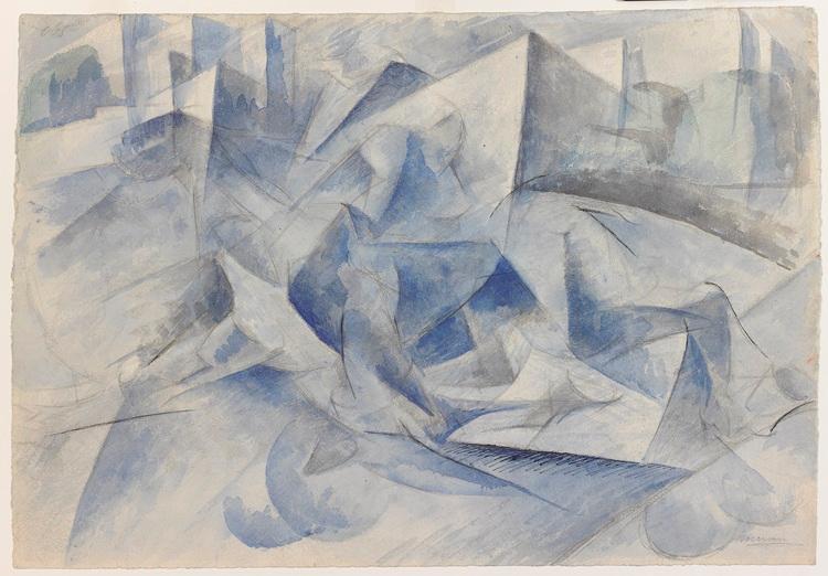 dessin Umberto Boccioni