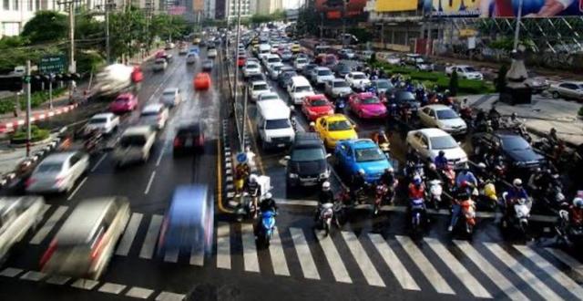Voitures route Thaïlande