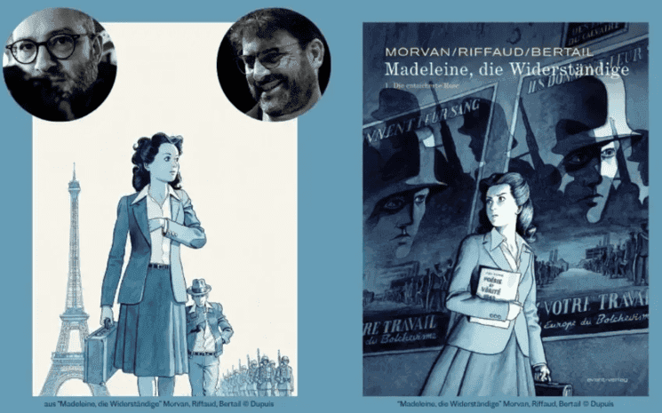 affiche officielle de la rencontre pour la Bande dessinée Madeleine, Résistante