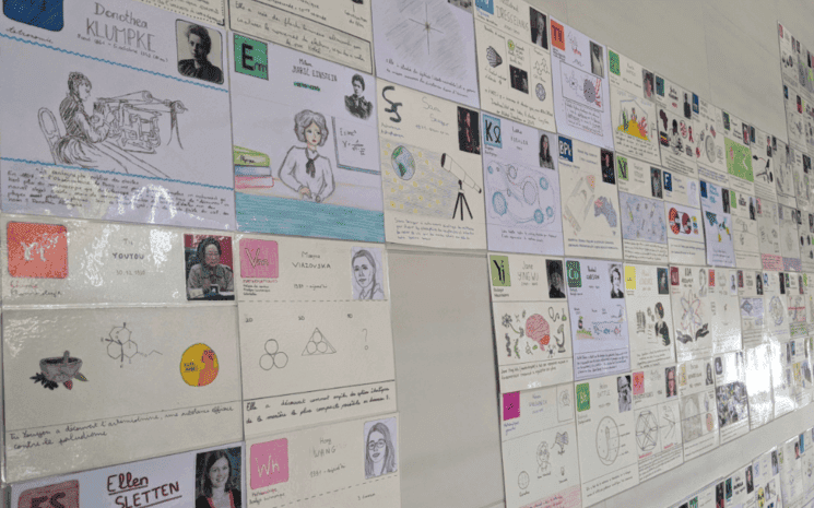 Femmes de sciences, la table périodique, réalisée par des élèves du Lycée français international Victor Hugo de Francfort à l’occasion de la Fête de la science 2026
