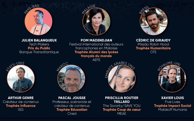 les sept lauréats des Trophées des Français de l'étranger 2025