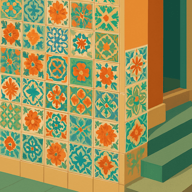 carreaux Peranakan à Singapour