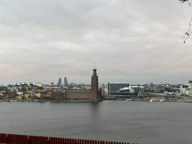 Vue panoramique sur la ville de Stockholm et l'Hôtel de Ville
