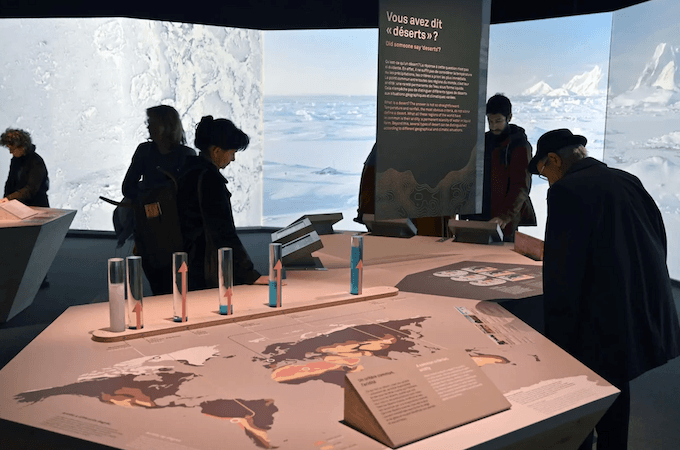 Exposition-événement Déserts : partie "Déserts du monde" © MNHN - J.-C. Domenech