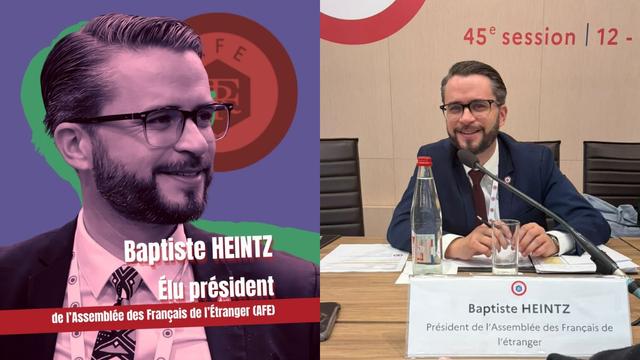 Baptiste Heintz, président de l’Assemblée des Français de l’étranger
