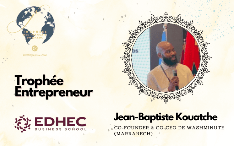 Jean-Baptiste Kouatche, Co-fondateur et Co-CEO de Washminute (Marrakech)