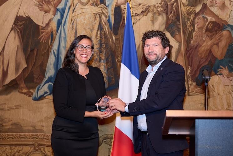 Ikram Guerd et Jean-Christophe Pandolfi, Fondateur et CEO de santexpat.fr (crédit : Anne Vandycke)