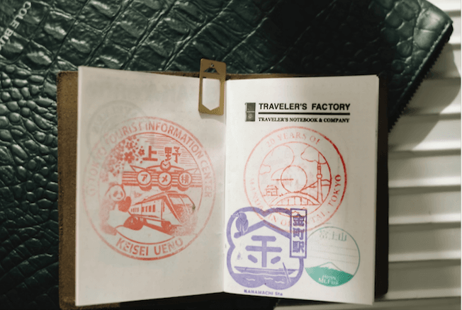 visa japon tamponné